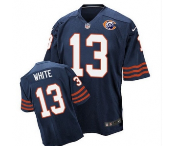 Nike Bears #13 Kevin White Navy Blue Throwback Men's Stitched NFL Elite Jersey