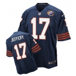 Nike Bears #17 Alshon Jeffery Navy Blue Throwback Men's Stitched NFL Elite Jersey