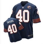 Nike Bears #40 Gale Sayers Navy Blue Throwback Men's Stitched NFL Elite Jersey