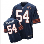 Nike Bears #54 Brian Urlacher Navy Blue Throwback Men's Stitched NFL Elite Jersey