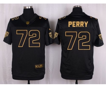 Nike Bears #72 William Perry Black Men's Stitched NFL Elite Pro Line Gold Collection Jersey