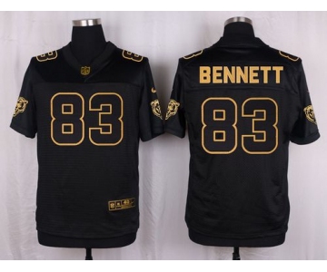 Nike Bears #83 Martellus Bennett Black Men's Stitched NFL Elite Pro Line Gold Collection Jersey