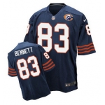 Nike Bears #83 Martellus Bennett Navy Blue Throwback Men's Stitched NFL Elite Jersey