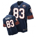 Nike Bears #83 Martellus Bennett Navy Blue Throwback Men's Stitched NFL Elite Jersey