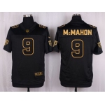 Nike Bears #9 Jim McMahon Black Men's Stitched NFL Elite Pro Line Gold Collection Jersey