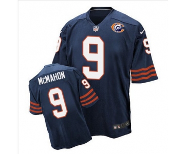 Nike Bears #9 Jim McMahon Navy Blue Throwback Men's Stitched NFL Elite Jersey