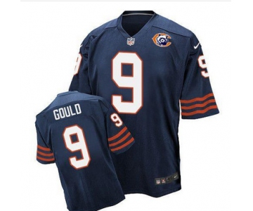 Nike Bears #9 Robbie Gould Navy Blue Throwback Men's Stitched NFL Elite Jersey