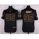 Nike Bears #95 Richard Dent Black Men's Stitched NFL Elite Pro Line Gold Collection Jersey