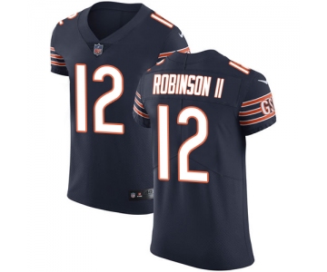 Nike Chicago Bears #12 Allen Robinson II Navy Blue Team Color Men's Stitched NFL Vapor Untouchable Elite Jersey