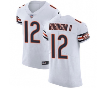 Nike Chicago Bears #12 Allen Robinson II White Men's Stitched NFL Vapor Untouchable Elite Jersey