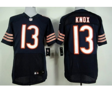 Nike Chicago Bears #13 Johnny Knox Blue Elite Jersey