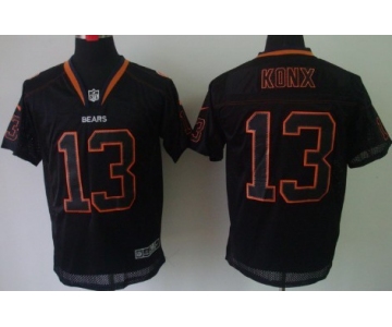 Nike Chicago Bears #13 Johnny Knox Lights Out Black Elite Jersey