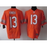 Nike Chicago Bears #13 Johnny Knox Orange Elite Jersey