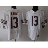 Nike Chicago Bears #13 Johnny Knox White Elite Jersey