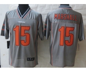 Nike Chicago Bears #15 Brandon Marshall 2013 Gray Vapor Elite Jersey