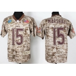 Nike Chicago Bears #15 Brandon Marshall 2013 USMC Camo Elite Jersey