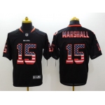 Nike Chicago Bears #15 Brandon Marshall 2014 USA Flag Fashion Black Elite Jersey