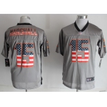 Nike Chicago Bears #15 Brandon Marshall 2014 USA Flag Fashion Gray Elite Jersey
