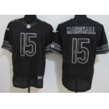 Nike Chicago Bears #15 Brandon Marshall Black Elite Jersey