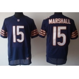 Nike Chicago Bears #15 Brandon Marshall Blue Elite Jersey