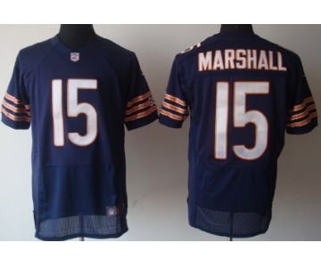 Nike Chicago Bears #15 Brandon Marshall Blue Elite Jersey