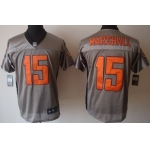 Nike Chicago Bears #15 Brandon Marshall Gray Shadow Elite Jersey