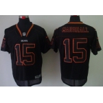 Nike Chicago Bears #15 Brandon Marshall Lights Out Black Elite Jersey