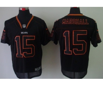 Nike Chicago Bears #15 Brandon Marshall Lights Out Black Elite Jersey