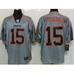 Nike Chicago Bears #15 Brandon Marshall Lights Out Gray Elite Jersey