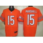 Nike Chicago Bears #15 Brandon Marshall Orange Elite Jersey