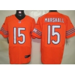 Nike Chicago Bears #15 Brandon Marshall Orange Elite Jersey