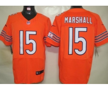 Nike Chicago Bears #15 Brandon Marshall Orange Elite Jersey