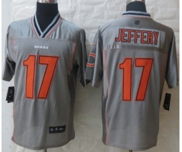 Nike Chicago Bears #17 Alshon Jeffery 2013 Gray Vapor Elite Jersey