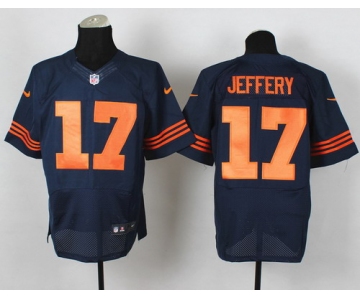 Nike Chicago Bears #17 Alshon Jeffery Blue With Orange Elite Jersey