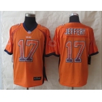 Nike Chicago Bears #17 Alshon Jeffery Drift Fashion Orange Elite Jersey