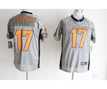 Nike Chicago Bears #17 Alshon Jeffery Gray Shadow Elite Jersey