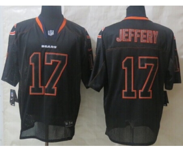 Nike Chicago Bears #17 Alshon Jeffery Lights Out Black Elite Jersey