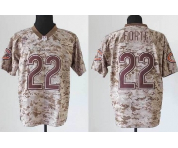 Nike Chicago Bears #22 Matt Forte 2013 USMC Camo Elite Jersey