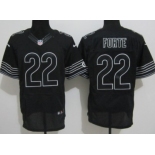 Nike Chicago Bears #22 Matt Forte Black Elite Jersey