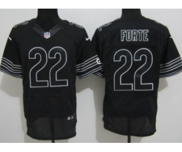 Nike Chicago Bears #22 Matt Forte Black Elite Jersey