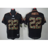 Nike Chicago Bears #22 Matt Forte Black With Camo Elite Jersey