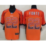 Nike Chicago Bears #22 Matt Forte Drift Fashion Orange Elite Jersey