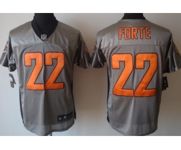 Nike Chicago Bears #22 Matt Forte Gray Shadow Elite Jersey