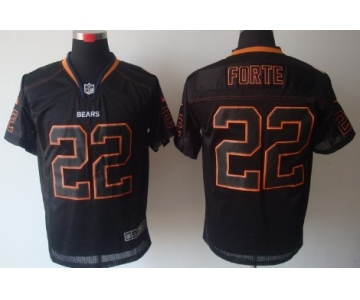 Nike Chicago Bears #22 Matt Forte Lights Out Black Elite Jersey