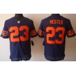 Nike Chicago Bears #23 Devin Hester Blue With Orange Elite Jersey