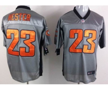 Nike Chicago Bears #23 Devin Hester Gray Shadow Elite Jersey