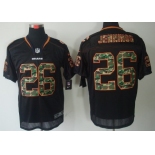 Nike Chicago Bears #26 Tim Jennings Black With Camo Elite Jersey