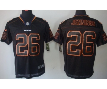 Nike Chicago Bears #26 Tim Jennings Lights Out Black Elite Jersey