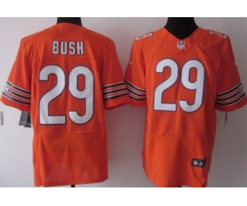 Nike Chicago Bears #29 Michael Bush Orange Elite Jersey