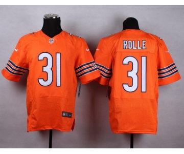 Nike Chicago Bears #31 Antrel Rolle Orange Elite Jersey